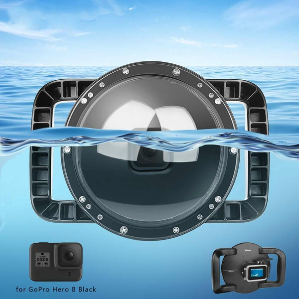 6'' Underwater Diving Dome Port for GoPro Hero 8 Black Waterproof Lens  Cover Housing Case Dual Handle Trigger for GoPro 8 Black Accessory | Wish