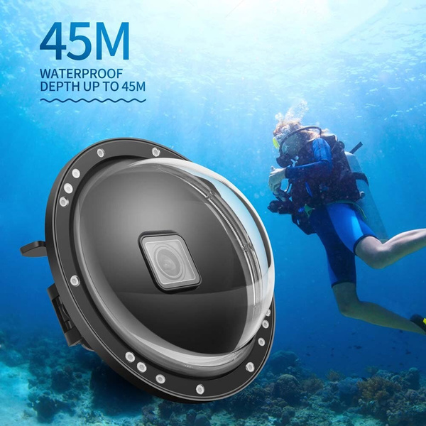 6'' Underwater Diving Dome Port Gopro Hero 8 Black Dual Handle Waterproof Lens Cover Housing Case for GoPro 8 Black Accessories | Wish