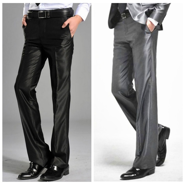 Fashion Women Straight Legs OL Style Working Pants Slit Flare Trousers  Formal @ | eBay