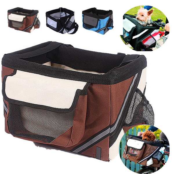 Pet Dog Cat Bicycle Carriers Basket for Traveling Easy to Out Going