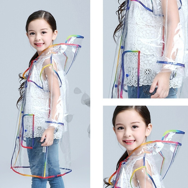 Transparent raincoat hot sale for kids