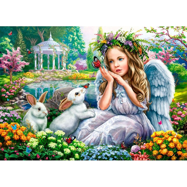 Diamond Painting Cross Stitch 5D Full Drill Kit Embroidery Home Angel Girl Gift