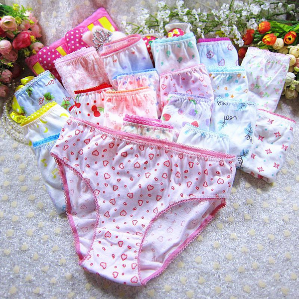 4 Pieces/Lot Children Girl Underwear Cotton Girls Underwear Lovely