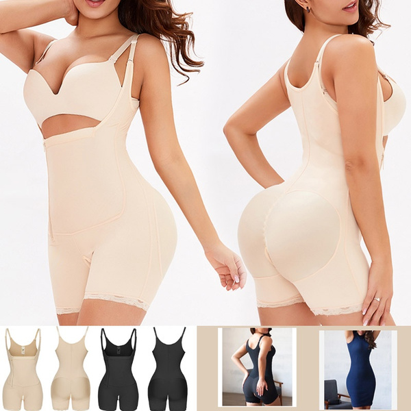 Womens Full Body Plus Size Compression Shapewear Bodysuit With