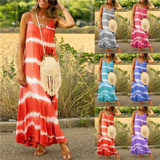 Summer, summerwomensskirt, printeddre, Stripes