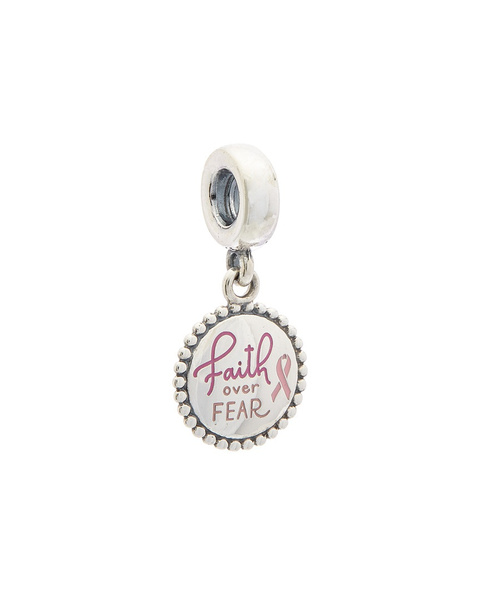 Pandora Silver Faith Over Fear Dangle Charm