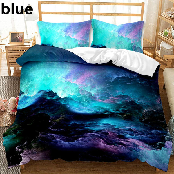 Universe Outer Space Themed Bed Linen, Galaxy Duvet Cover Single