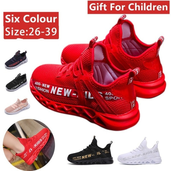 Excavation nice to meet you It's lucky that New Trend style cool Kids gift Fashion Sports Shoes Boys Girls Walking  Sneakers Flying Children Tennis Running Shoes Meshshoes Six Color Size  26-39 | Wish