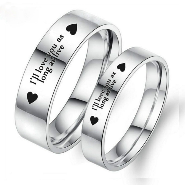 Mens i love you on sale ring