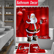 Polyester, Bathroom, Christmas, Waterproof