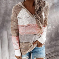 fall clothes women, Fashion, Hollow-out, Casual sweater
