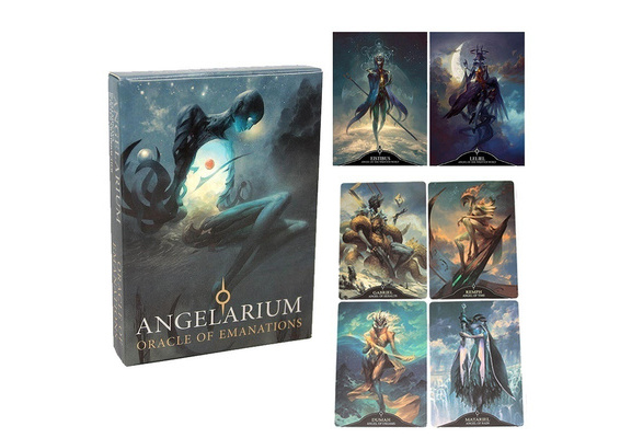 Angelarium Oracle Of Emanations Full English 33Cards Deck Tarot Board Game Card/