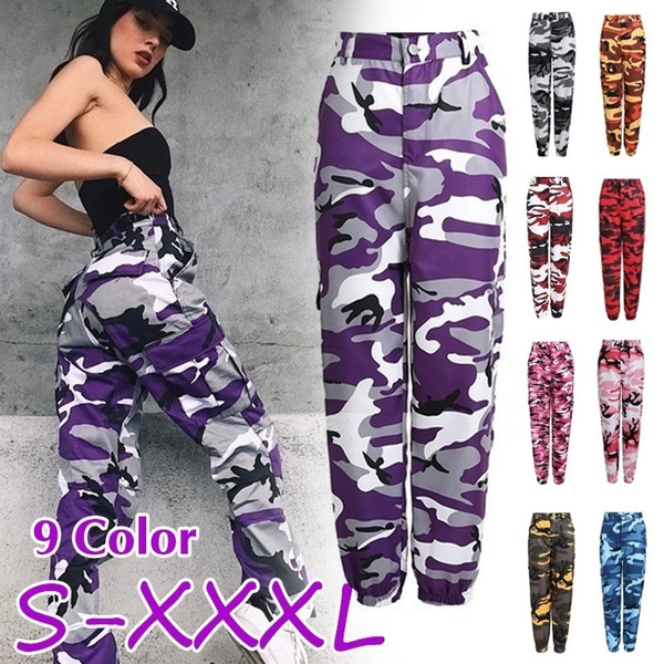 Plus size sale purple camo pants