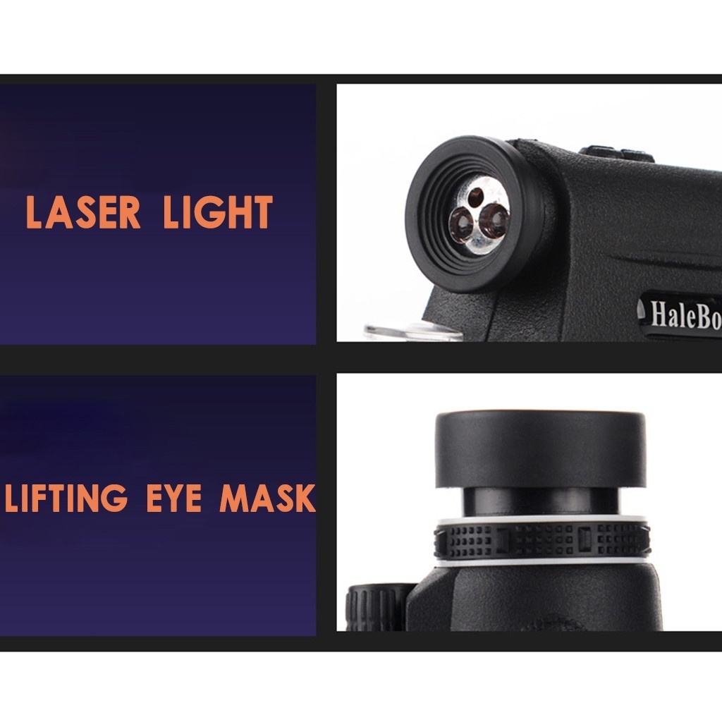 NEW Extra Long 8000M Outdoor Compass Infrared Distance 50x60 HD Day&Night Vision Laser Optical Monocular Hiking Concerts Telescope
