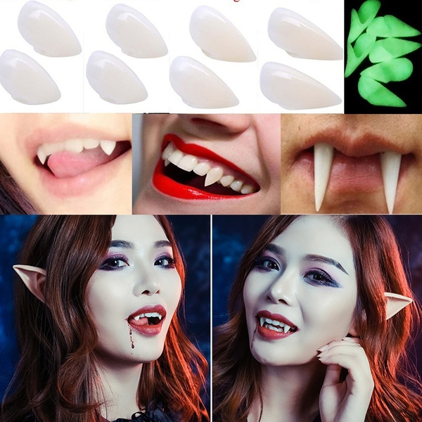 13mm 15mm 17mm 19mm Halloween Cosplay Vampire Fangs Werewolf Teeth ...