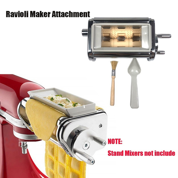 KRAV Ravioli Maker Attachment for KitchenAid Stand Mixers Pie Pasta Roller  Noodle Maker Machine Household Stainless Steel | Wish