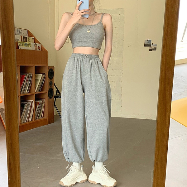 Woman Pants Streetwear Korean Style Loose Joggers women Sweatpants