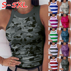 Women Vest, Vest, Fashion, camouflage tank tops