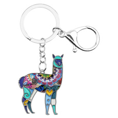 alpacakeychain, keychainsforwomen, fashionkeychainaccessory, animalalpacajewelry