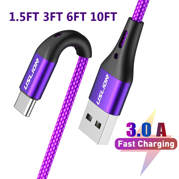 USB C Cable Phone Charger Takya Super Long Type C Charging Cord 26ft Nylon Braided Fast Speed Charging Cord Compatible with Samsung Galaxy S10 S9 S8 Plus Note 9 8 LG and More 