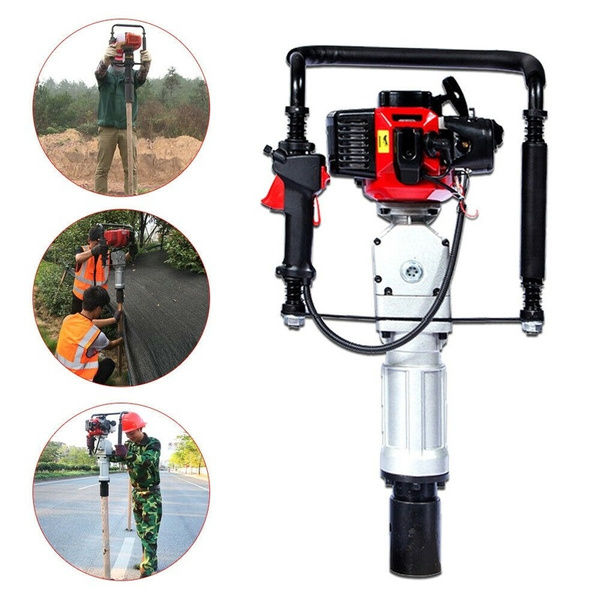 Gas Powered T-Post Driver 52cc 2 Stroke Gasoline Engine Push Pile ...