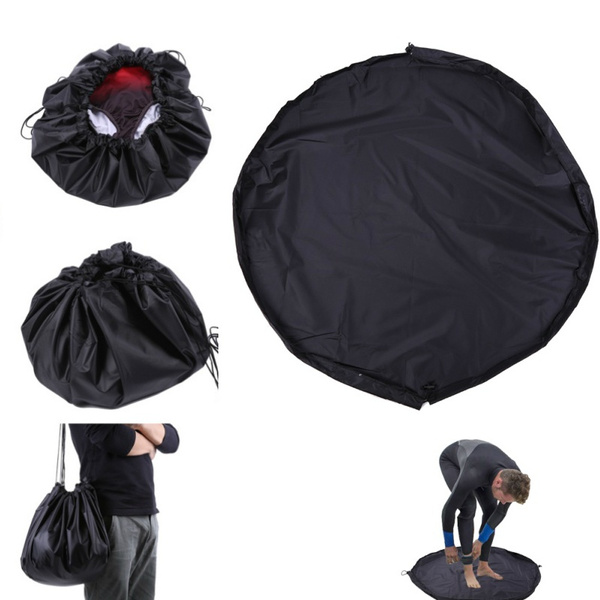 Waterproof Surfing Wetsuit Diving SuitChange Bag Mat Carry Nylon Pack Pouch 