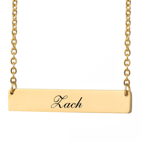 zach name necklace