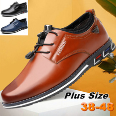 Plus Size, leather shoes, leather, pointedtoe