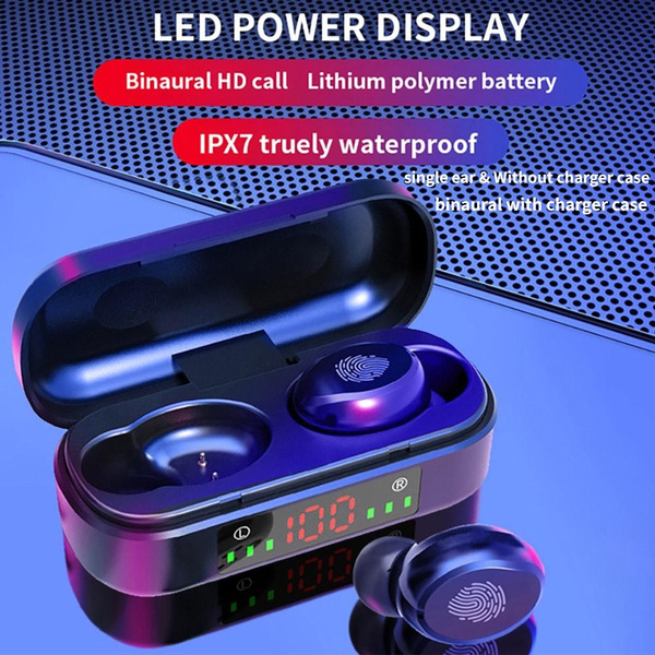 bluetooth 5.0 headset tws wireless earphones mini earbuds stereo headphones ipx7