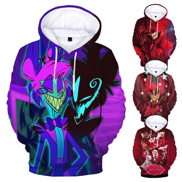 2020 New Animation Movie Hazbin Hotel 3D Print Hoodie Sweatshirts Men ...