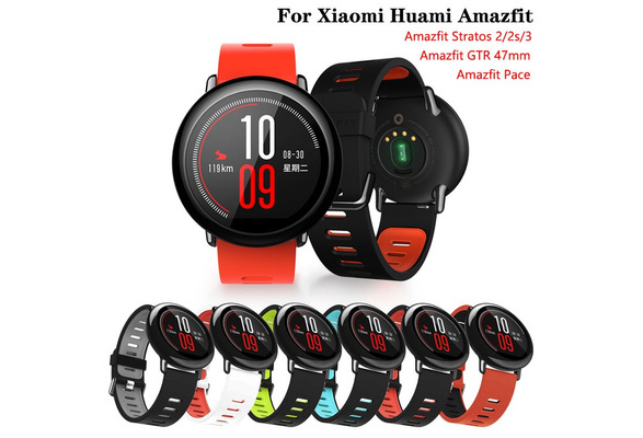 22mm Sports Silicone Wrist Strap Bands for Xiaomi Huami Amazfit