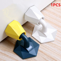 Heavy Holder Free Punch Floor Mounted Door Stopper Stop Catch Magnetic Invisible Anti Collision Wish