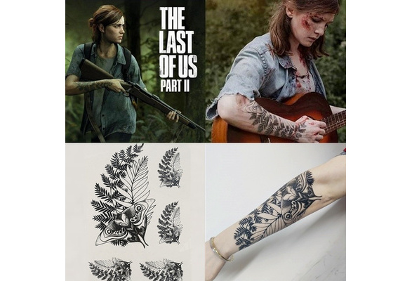 The Last of Us 2 Ellie Cosplay Costume With Tattoo Sticker