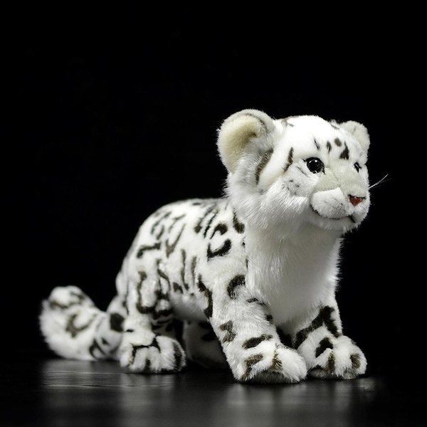 large snow leopard soft toy