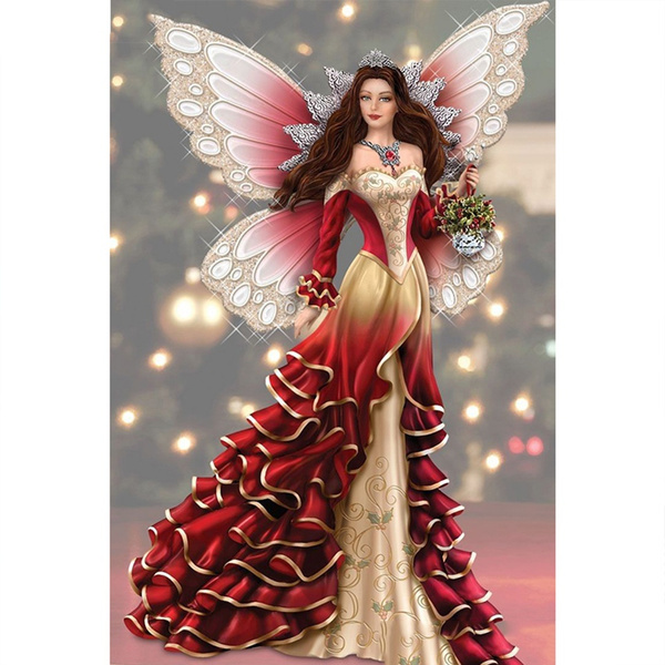 5D DIY Full Drill Diamond Painting Butterfly Fairy Cross Stitch Embroidery Gifts 