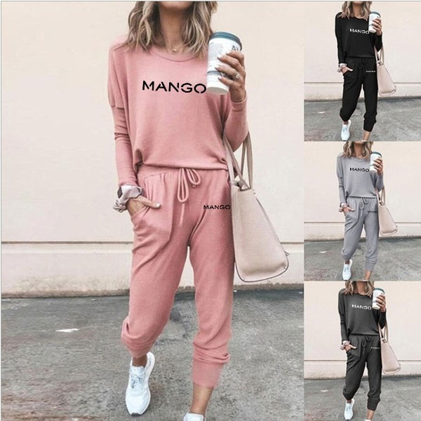 New Women Fashion Loungewear Sets Two Piece Outfit Spring Autumn