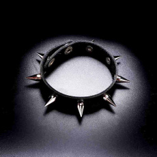 Charm Bracelet, Spike, Goth, Jewelry