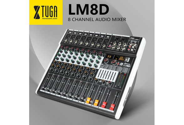 XTUGA LM80D Professional Audio Mixer 8Channels 3-Band EQ Audio