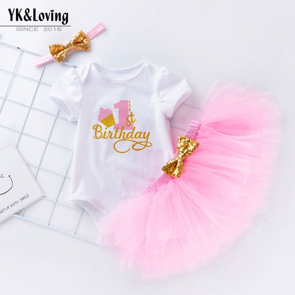 Baby Girls 1 Year Birthday Tutu Dress Toddler Girls 1st Birthday Party