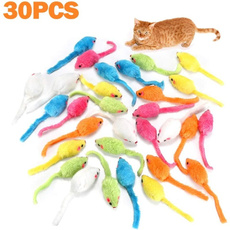 8/15/30pcs Catnip Mouse Simulation Plush Pet Chew Toy Funny In Teractive Cat Toys 