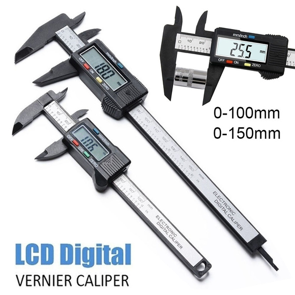 Digital Caliper Adoric 0-6"Calipers Measuring Tool Electronic Micrometer Caliper 