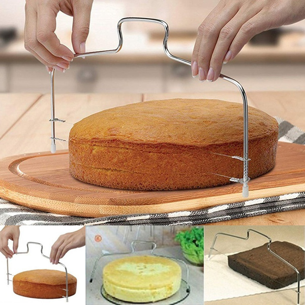 Adjustable Wire Cake Slicer Leveler Pizza Dough Cutter Trimmer Tools Wish