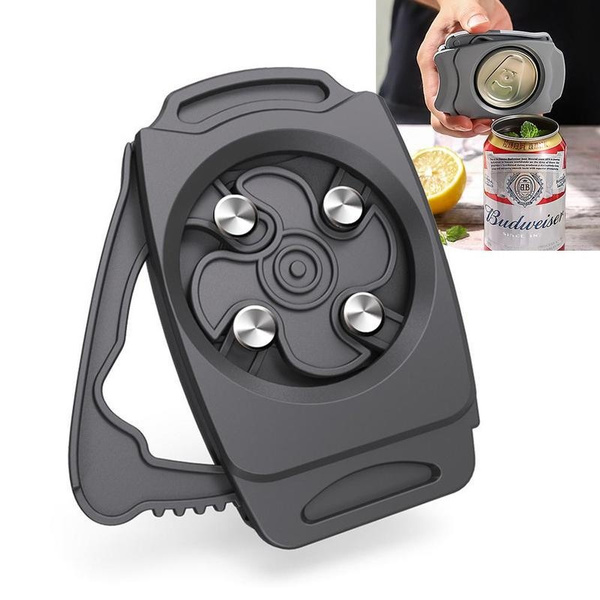 Universal Topless Can Opener Manual Easy Can Opener Bottle Opener Topless  Beer Opener Bar Travel Tools