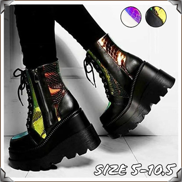steampunk platform boots