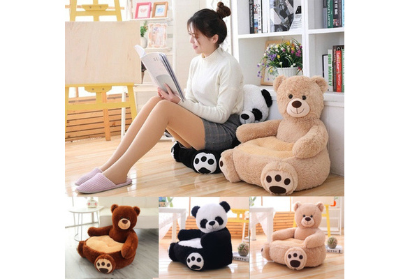 Cartoon Short Plush Seat Cushion for Office Chair Pillow Sofa