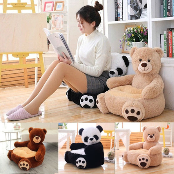 Cartoon Kids Plush Seats Sofa Comfortable PP Cotton Animal Bear Panda Baby Portable Chair Sofa Gifts for Children