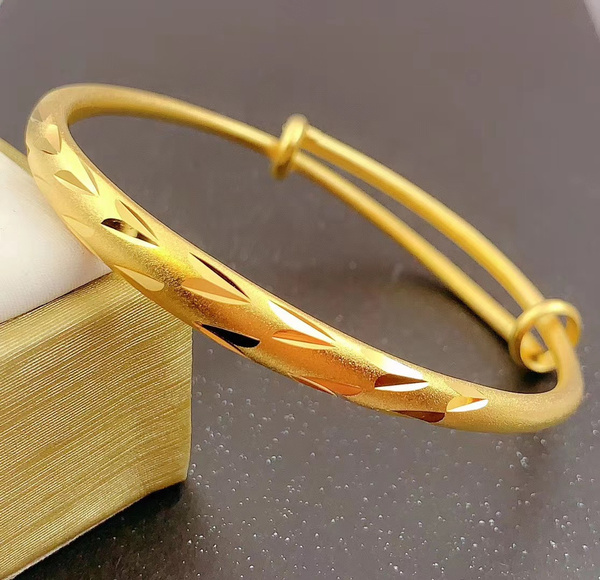 Mixed crystal bangle bracelet 24K Gold Plated-Bohemian summer bracelet