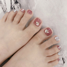 pink, toeclip, nail stickers, Beauty