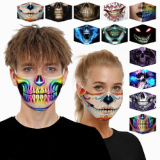 Fashion, mouthmask, skull, Halloween