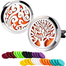 Steel, aromatherapyessentialoildiffuser, caroildiffuserclip, cardiffuserlocket